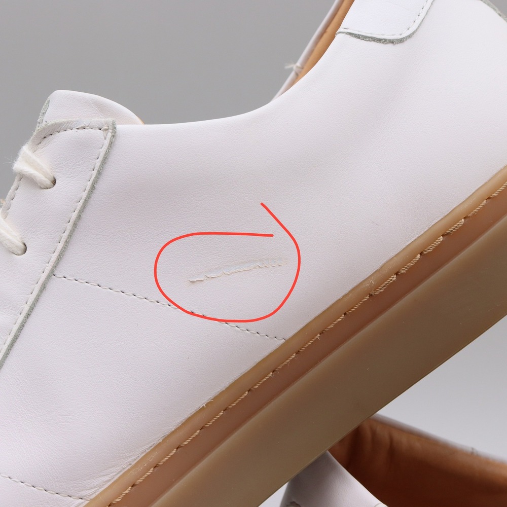 GREATS Royale Sneakers White/Gum Sole Men's Size 12 US Low Top Casual Sneakers - Picture 5 of 9